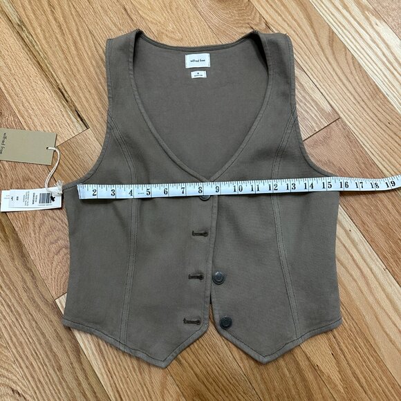 Wilfred Free Charisma Vest - Size MED, Gd Nomad Taupe - Picture 8 of 9